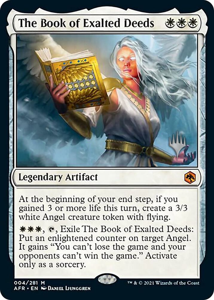 The Book of Exalted Deeds 4 card from Promo Pack: Adventures in the Forgotten Realms