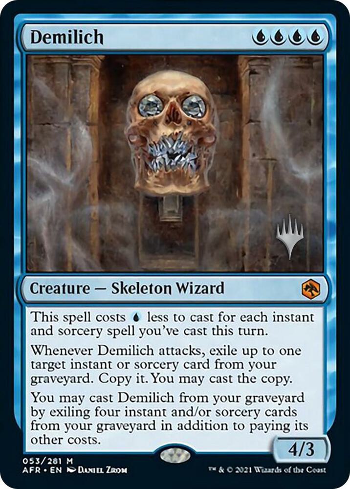 Demilich 53 card from Promo Pack: Adventures in the Forgotten Realms
