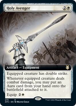 Holy Avenger (Extended Art) 275 card from Commander: Adventures in the Forgotten Realms