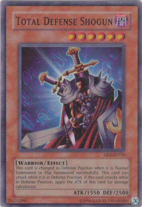 Total Defense Shogun DB2-EN110 card from Dark Beginning 2