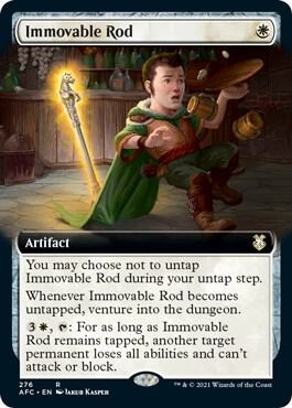 Immovable Rod (Extended Art) 276 card from Commander: Adventures in the Forgotten Realms