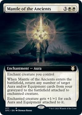 Mantle of the Ancients (Extended Art) 277 card from Commander: Adventures in the Forgotten Realms