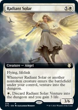 Radiant Solar (Extended Art) 278 card from Commander: Adventures in the Forgotten Realms