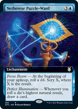 Netherese Puzzle-Ward (Extended Art) 286 card from Commander: Adventures in the Forgotten Realms