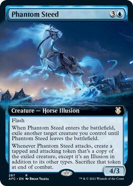 Phantom Steed (Extended Art) 287 card from Commander: Adventures in the Forgotten Realms