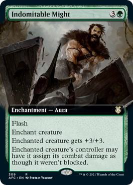 Indomitable Might (Extended Art) 309 card from Commander: Adventures in the Forgotten Realms