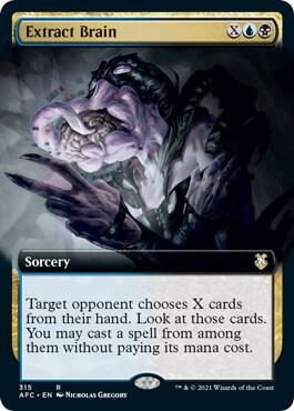 Extract Brain (Extended Art) 315 card from Commander: Adventures in the Forgotten Realms