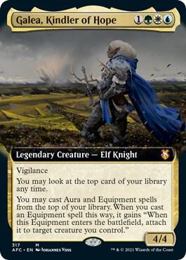 Galea, Kindler of Hope (Extended Art) 317 card from Commander: Adventures in the Forgotten Realms