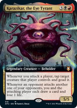 Karazikar, the Eye Tyrant (Extended Art) 319 card from Commander: Adventures in the Forgotten Realms
