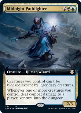Midnight Pathlighter (Extended Art) 322 card from Commander: Adventures in the Forgotten Realms