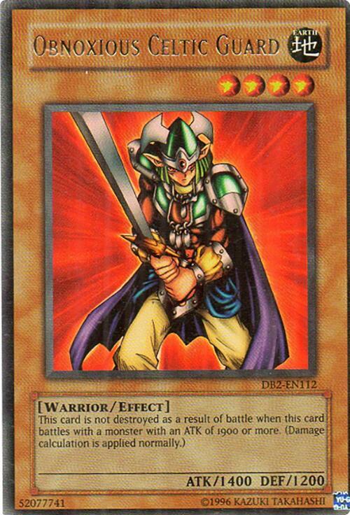 Obnoxious Celtic Guard DB2-EN112 card from Dark Beginning 2