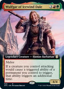 Wulfgar of Icewind Dale (Extended Art) 329 card from Commander: Adventures in the Forgotten Realms