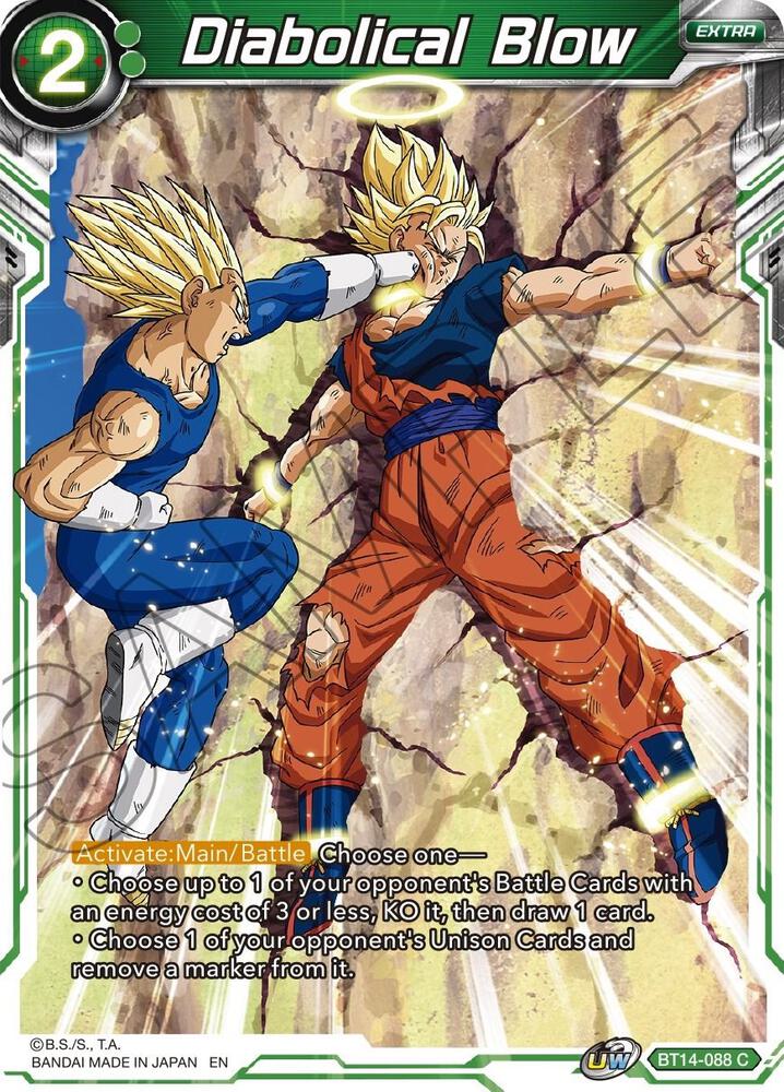 Diabolical Blow BT14-088 card from Cross Spirits