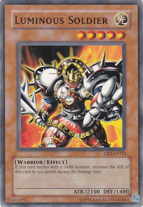 Luminous Soldier DB2-EN113 card from Dark Beginning 2