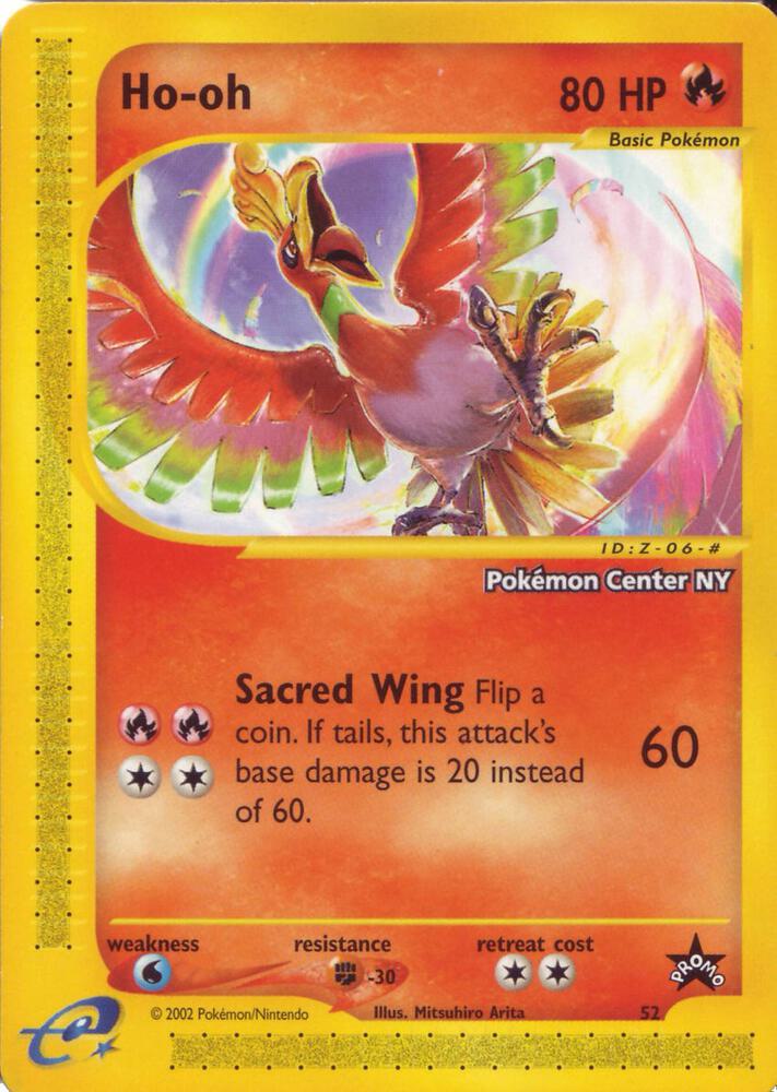 Ho-oh [Pokemon Center NY] 52/53 card from WoTC Promo