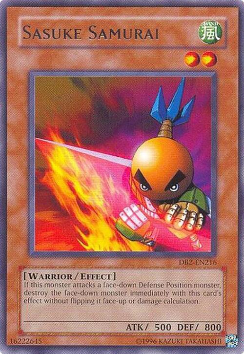 Sasuke Samurai DB2-EN216 card from Dark Beginning 2