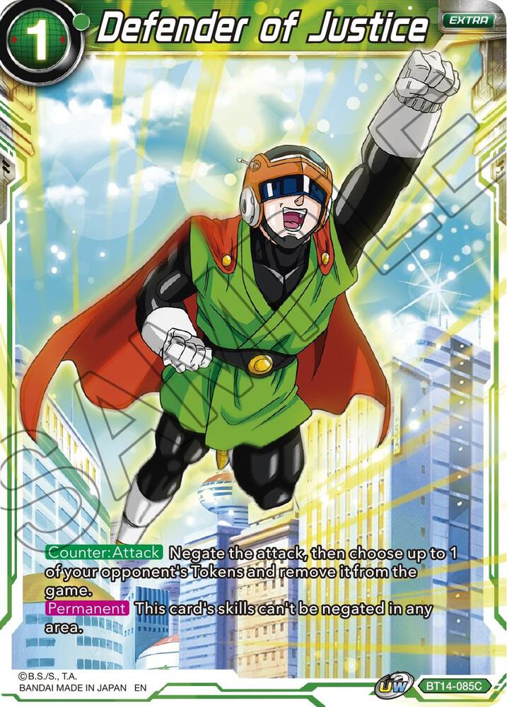 Defender of Justice BT14-085 card from Cross Spirits
