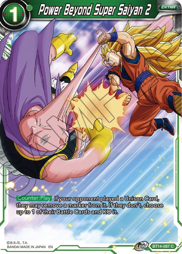 Power Beyond Super Saiyan 2 BT14-087 card from Cross Spirits