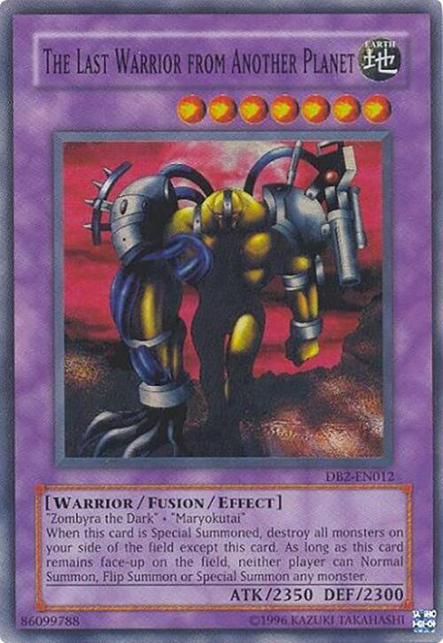 The Last Warrior from Another Planet DB2-EN012 card from Dark Beginning 2