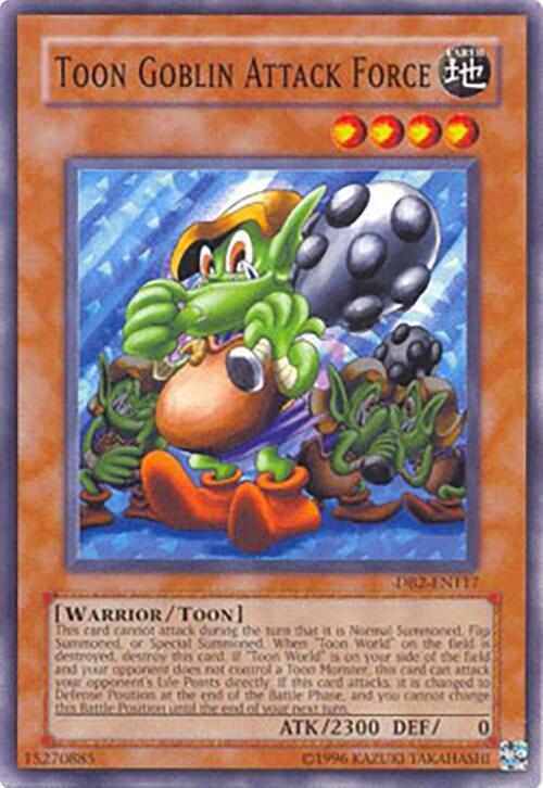 Toon Goblin Attack Force DB2-EN117 card from Dark Beginning 2