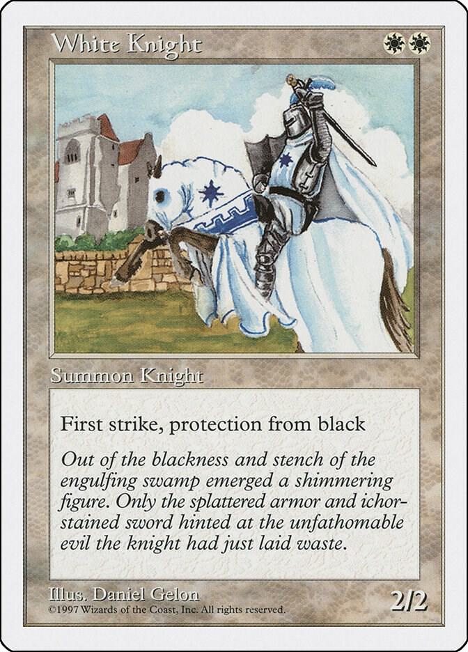 White Knight card from Fifth Edition