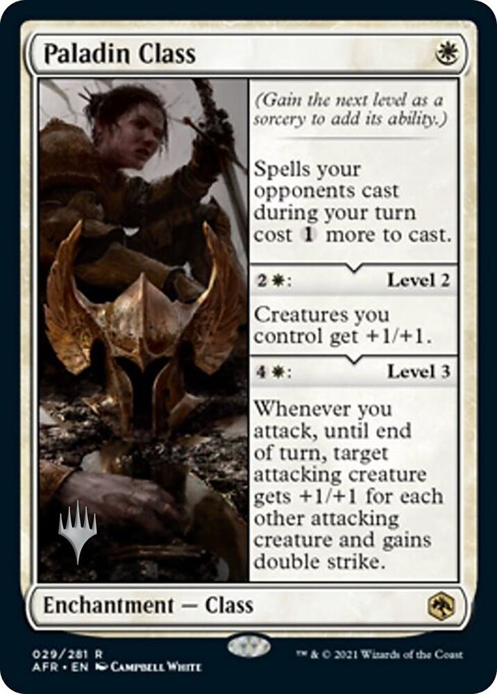 Paladin Class 29 card from Promo Pack: Adventures in the Forgotten Realms