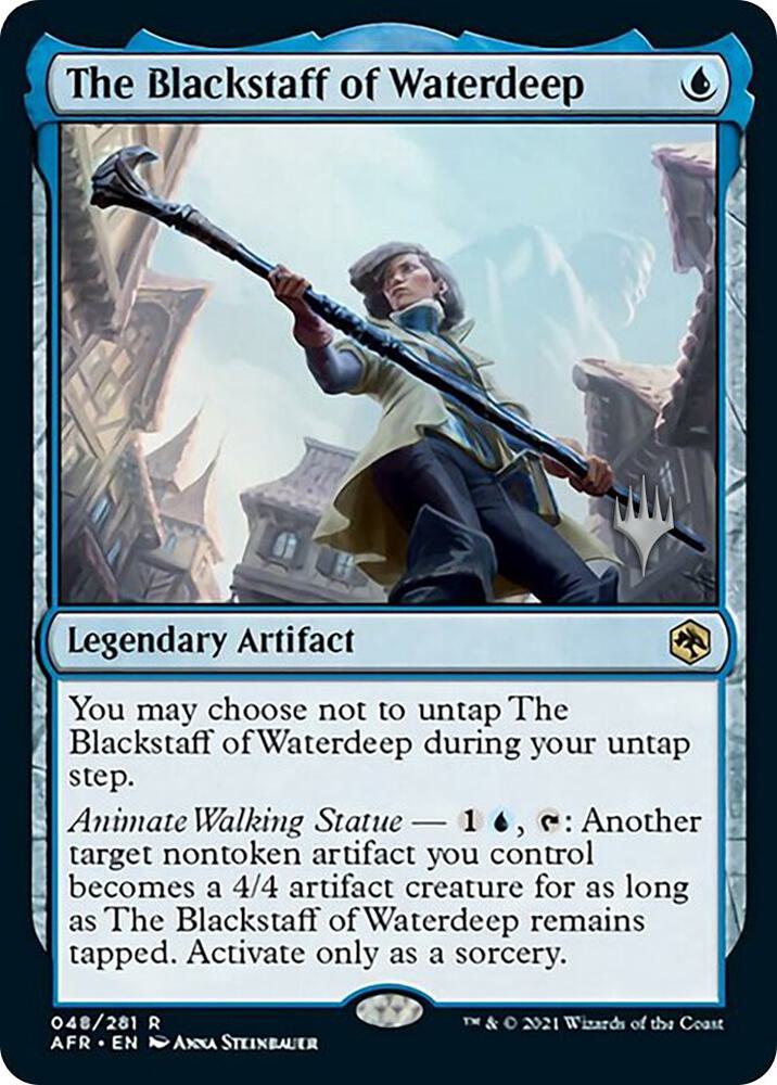 The Blackstaff of Waterdeep 48 card from Promo Pack: Adventures in the Forgotten Realms