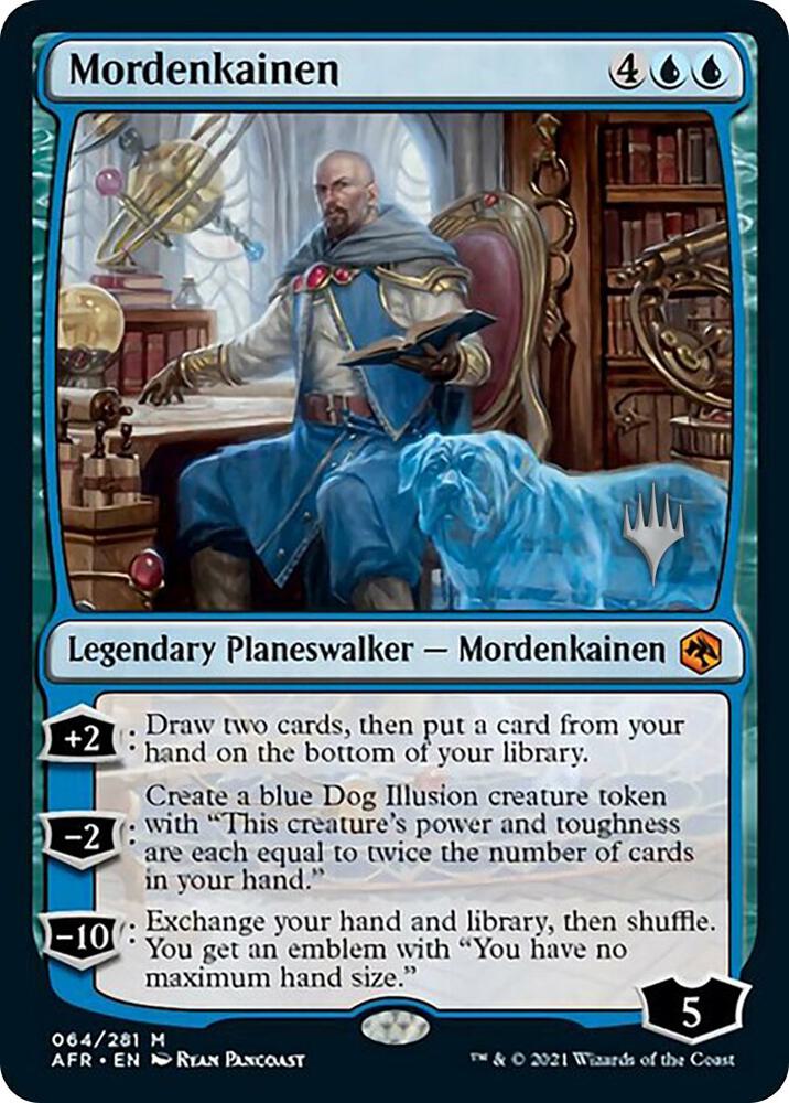 Mordenkainen 64 card from Promo Pack: Adventures in the Forgotten Realms