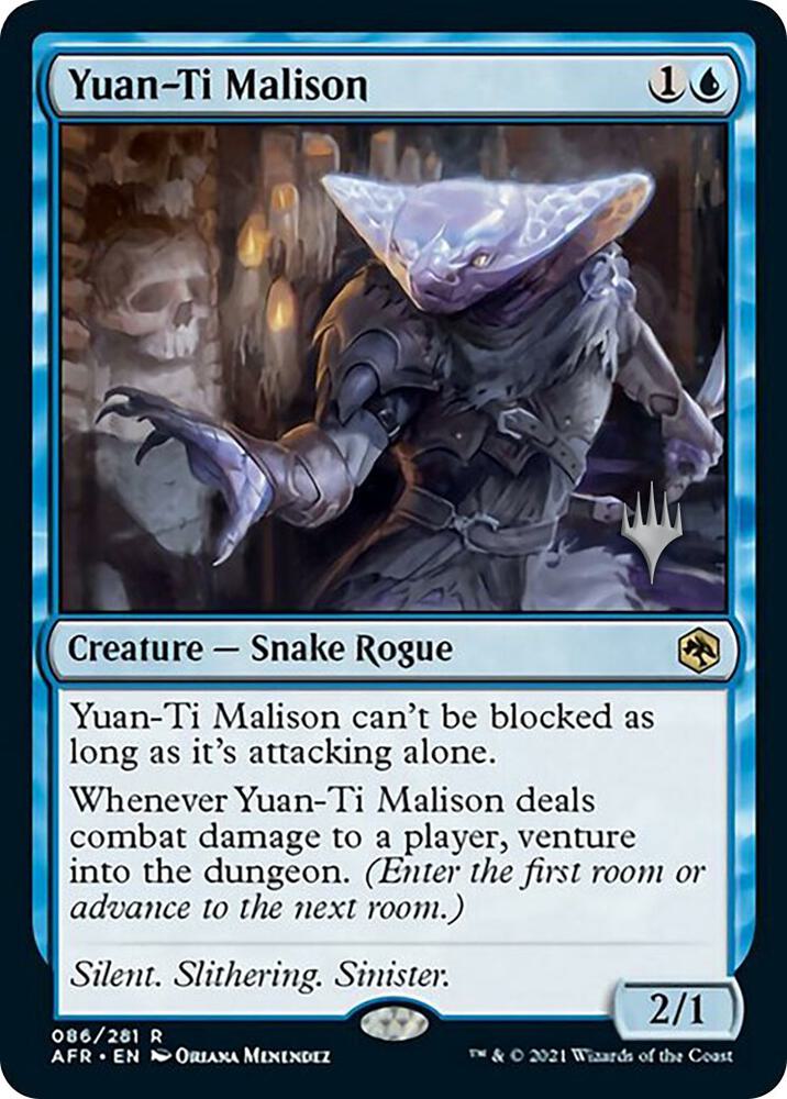 Yuan-Ti Malison 86 card from Promo Pack: Adventures in the Forgotten Realms