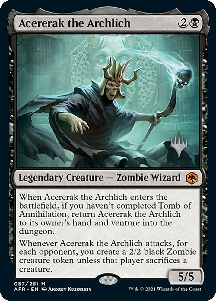 Acererak the Archlich 87 card from Promo Pack: Adventures in the Forgotten Realms