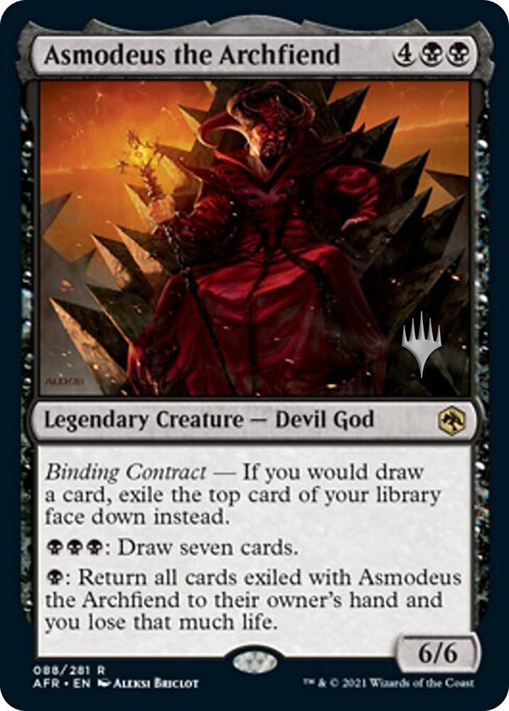 Asmodeus the Archfiend 88 card from Promo Pack: Adventures in the Forgotten Realms