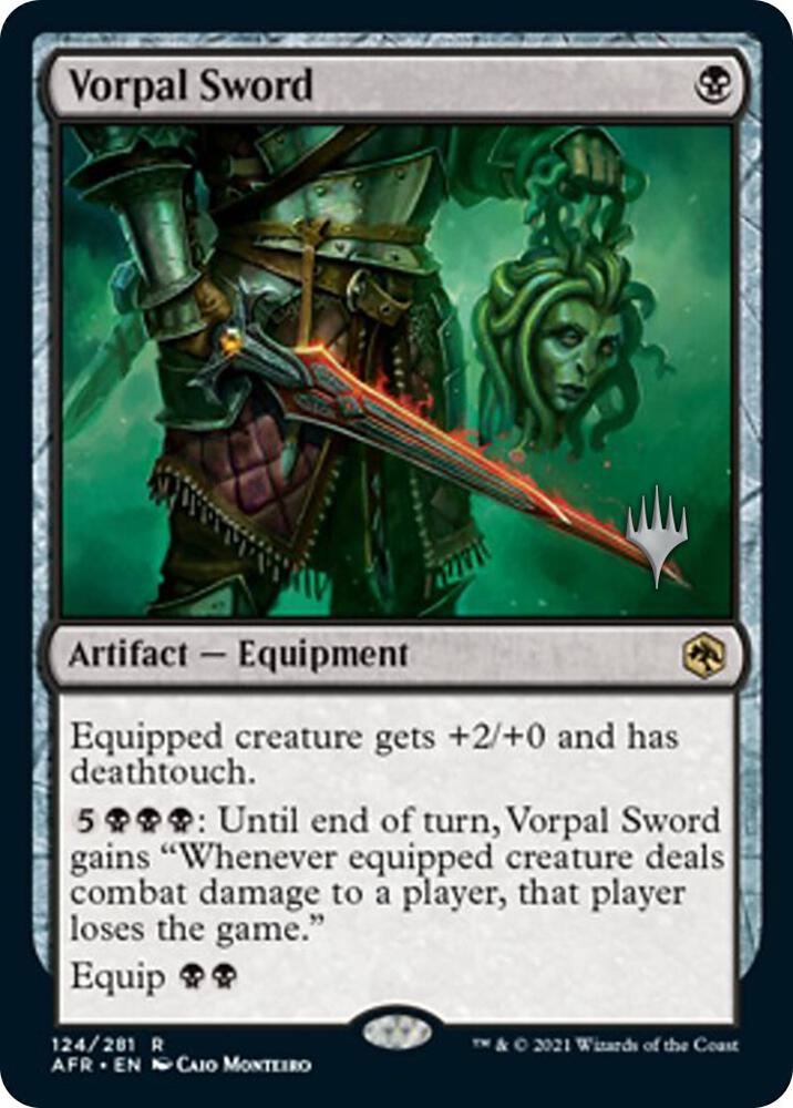 Vorpal Sword 124 card from Promo Pack: Adventures in the Forgotten Realms