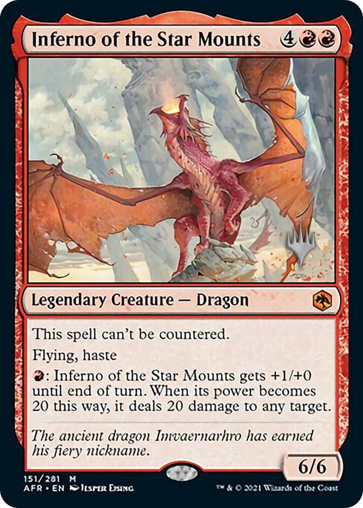 Inferno of the Star Mounts 151 card from Promo Pack: Adventures in the Forgotten Realms