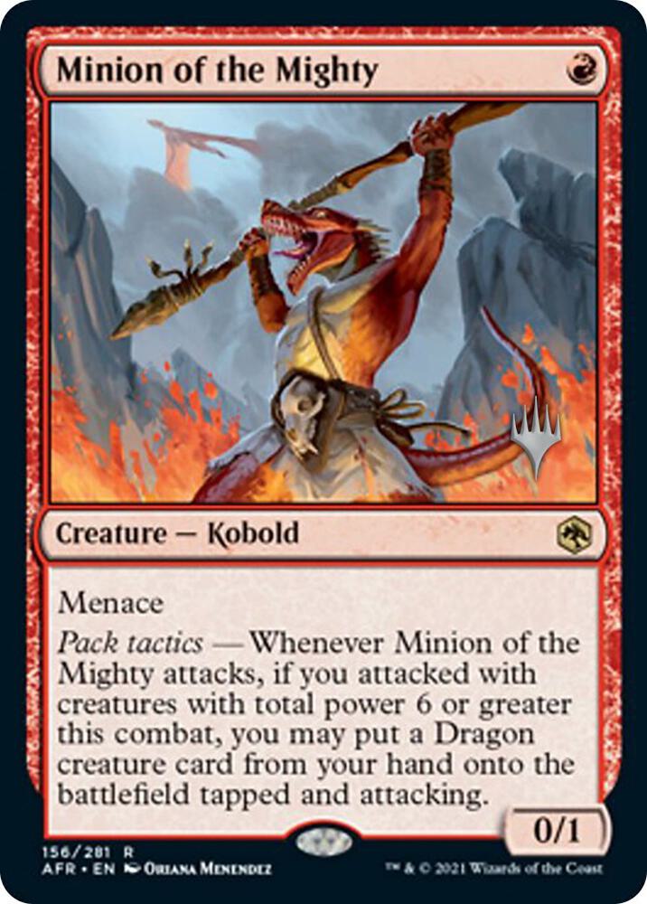 Minion of the Mighty 156 card from Promo Pack: Adventures in the Forgotten Realms