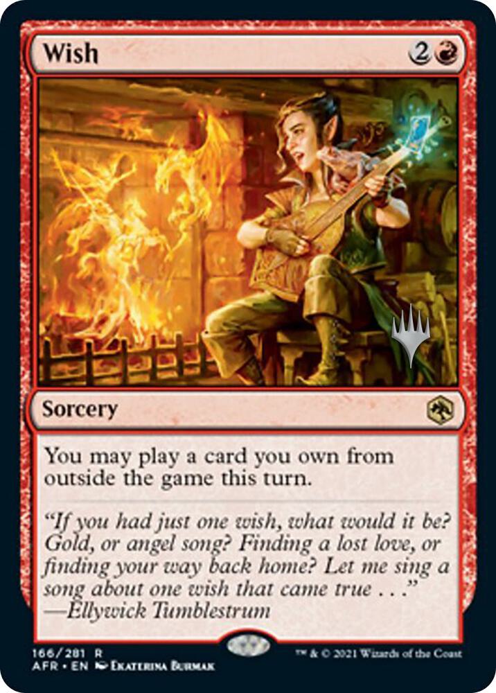 Wish 166 card from Promo Pack: Adventures in the Forgotten Realms