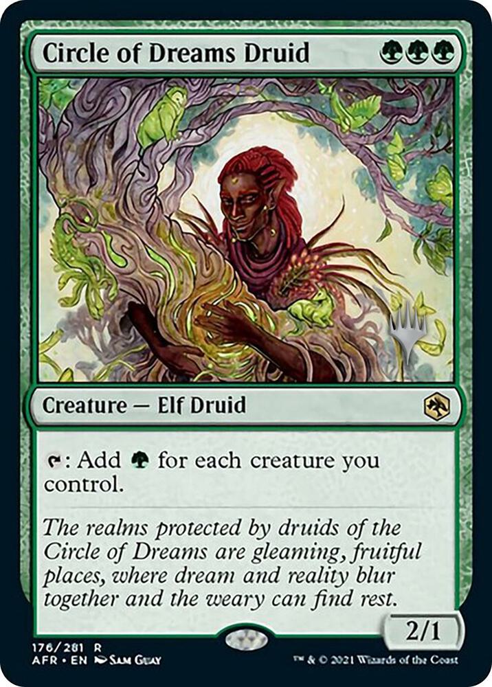 Circle of Dreams Druid 176 card from Promo Pack: Adventures in the Forgotten Realms