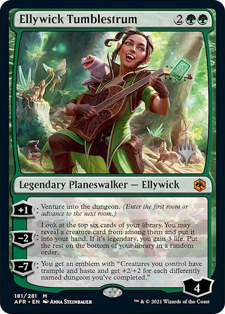 Ellywick Tumblestrum 181 card from Promo Pack: Adventures in the Forgotten Realms