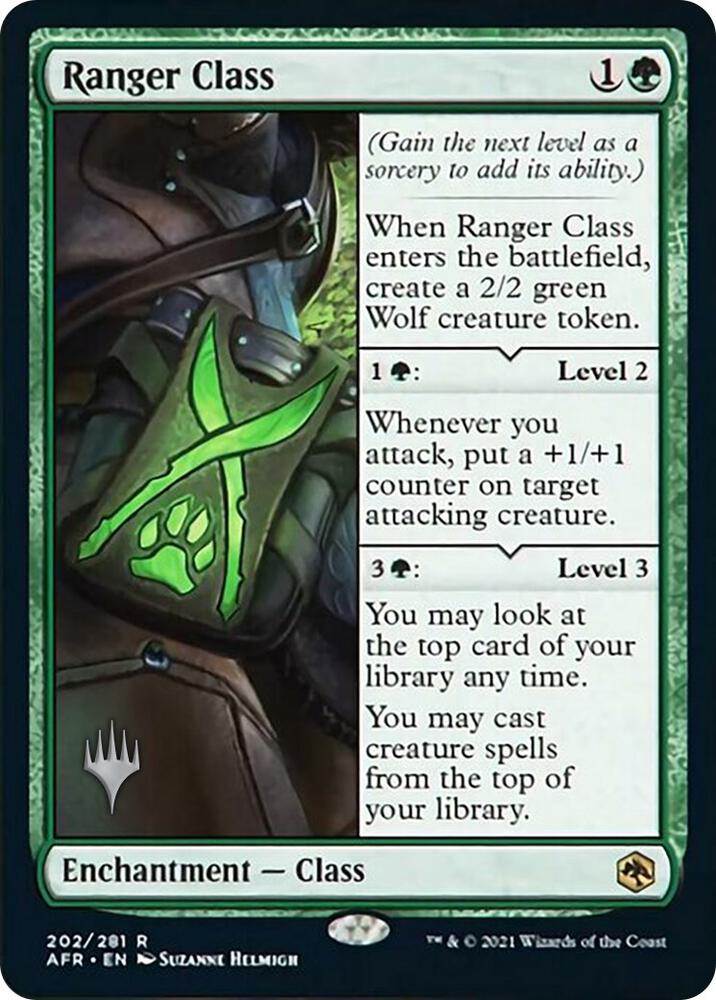 Ranger Class 202 card from Promo Pack: Adventures in the Forgotten Realms