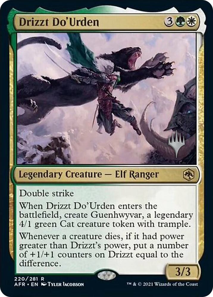 Drizzt Do'Urden 220 card from Promo Pack: Adventures in the Forgotten Realms