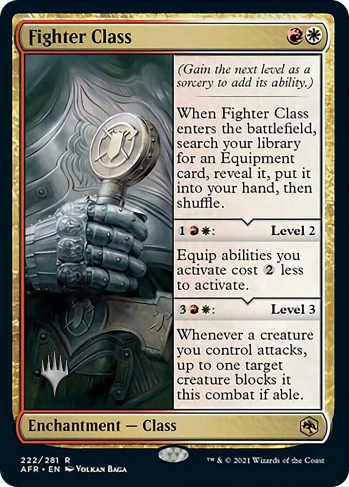 Fighter Class 222 card from Promo Pack: Adventures in the Forgotten Realms