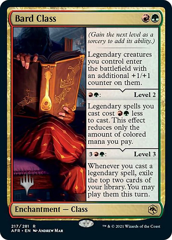 Bard Class 217 card from Promo Pack: Adventures in the Forgotten Realms