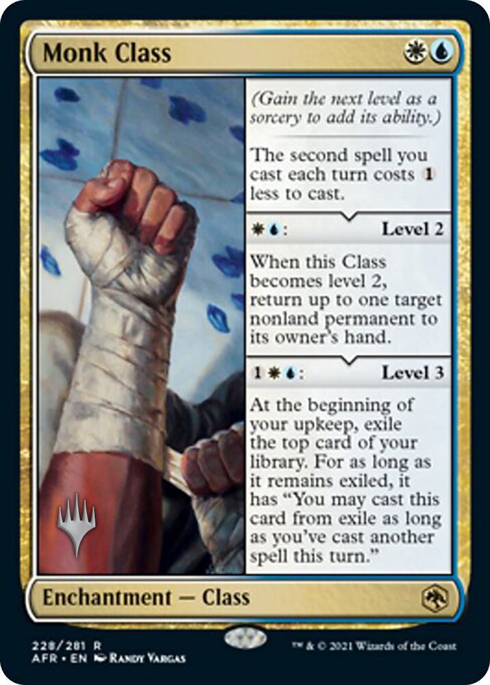 Monk Class 228 card from Promo Pack: Adventures in the Forgotten Realms