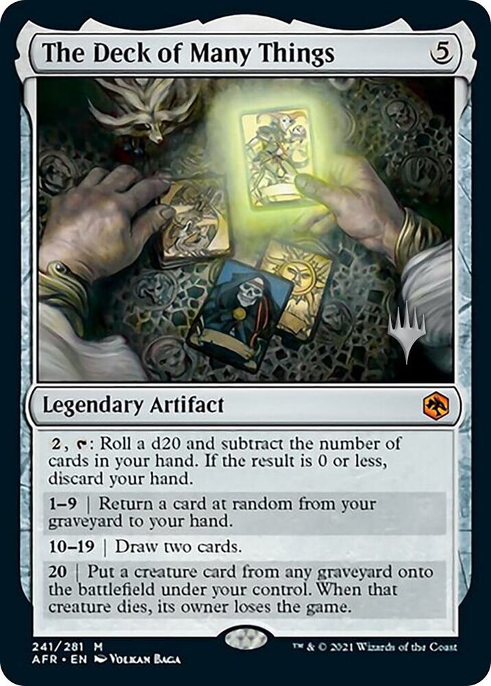 The Deck of Many Things 241 card from Promo Pack: Adventures in the Forgotten Realms