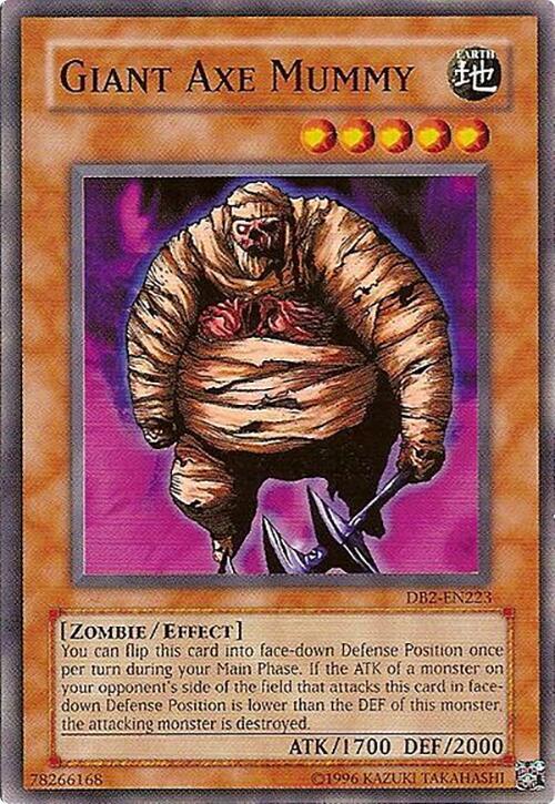 Giant Axe Mummy DB2-EN223 card from Dark Beginning 2