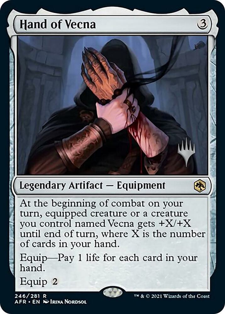 Hand of Vecna 246 card from Promo Pack: Adventures in the Forgotten Realms