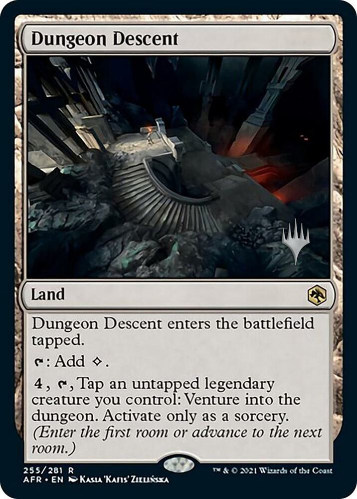 Dungeon Descent 255 card from Promo Pack: Adventures in the Forgotten Realms