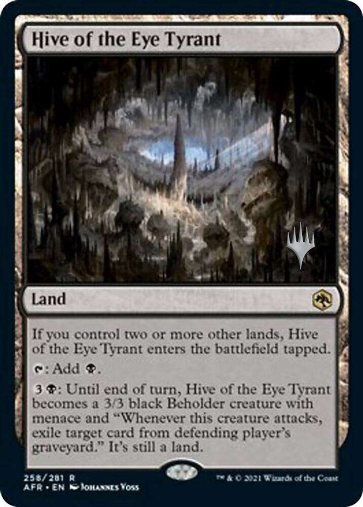 Hive of the Eye Tyrant 258 card from Promo Pack: Adventures in the Forgotten Realms