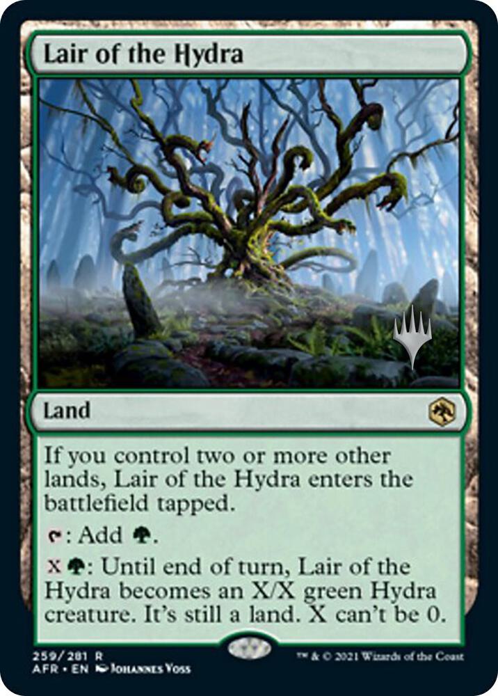 Lair of the Hydra 259 card from Promo Pack: Adventures in the Forgotten Realms