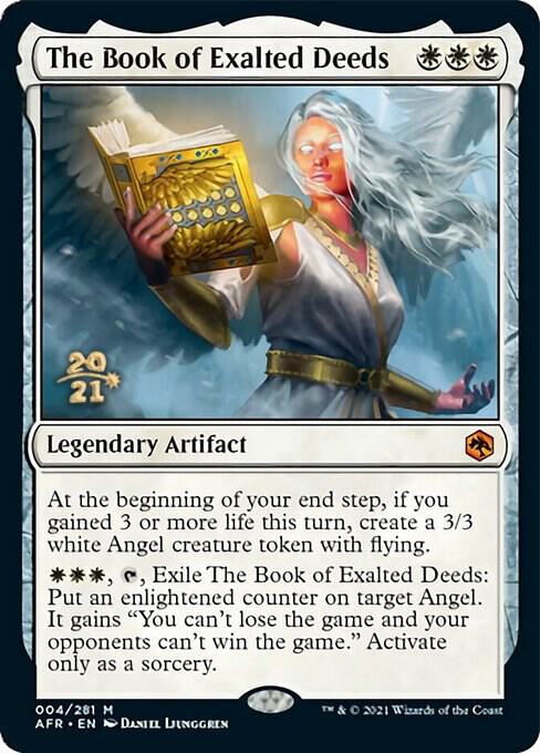 The Book of Exalted Deeds 4 card from Prerelease Cards