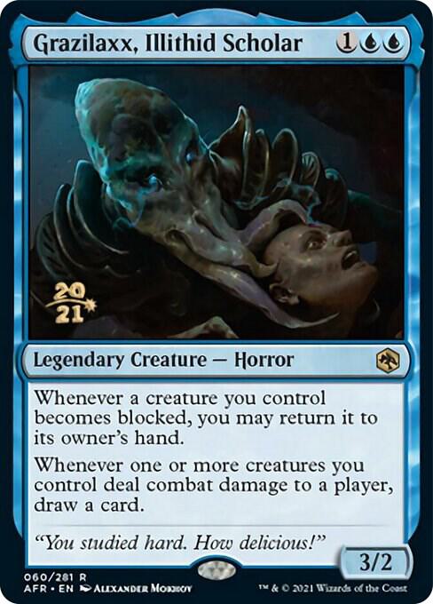 Grazilaxx, Illithid Scholar 60 card from Prerelease Cards